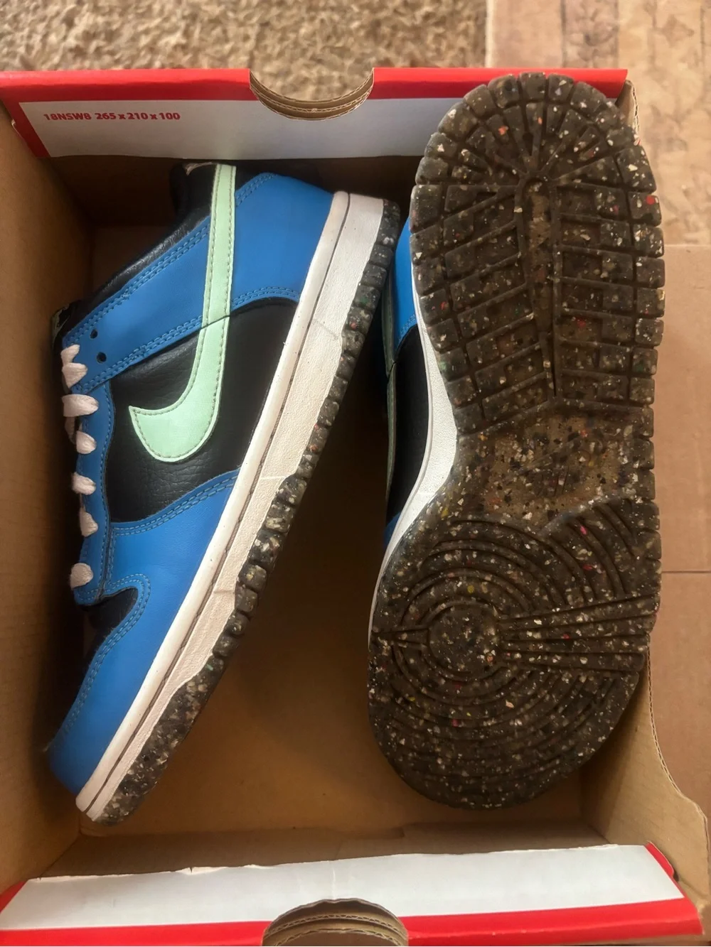Nike Dunk Low SE GS Black, Mint & Photo Blue